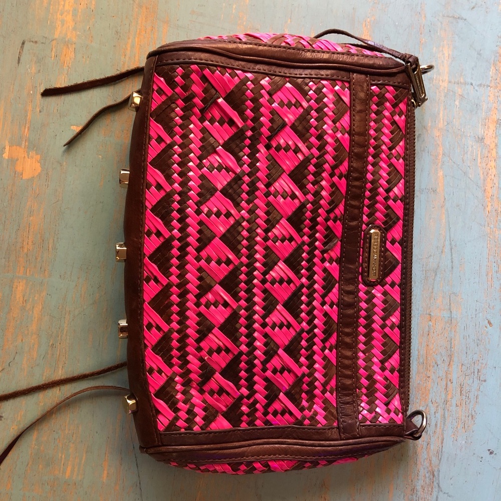 Rebecca Minkoff Pink and Brown Leather Boho